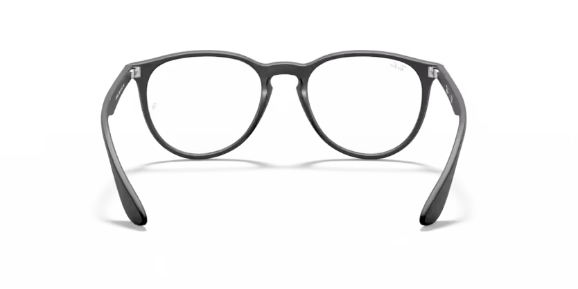 Back view of rayban erika optics frame #color_rubber black