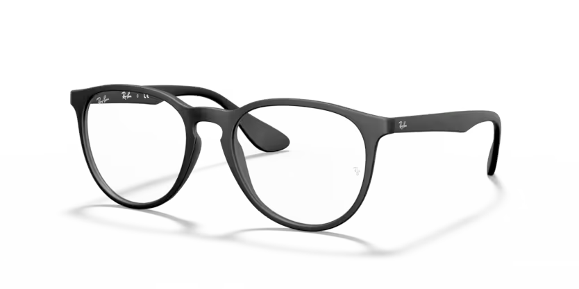 Side view of rayban erika optics frame #color_rubber black