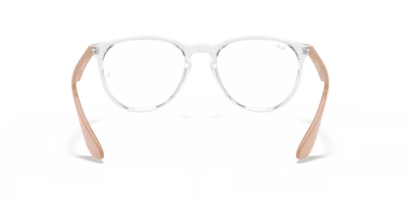 Back view of rayban erika optics frame #color_transparent