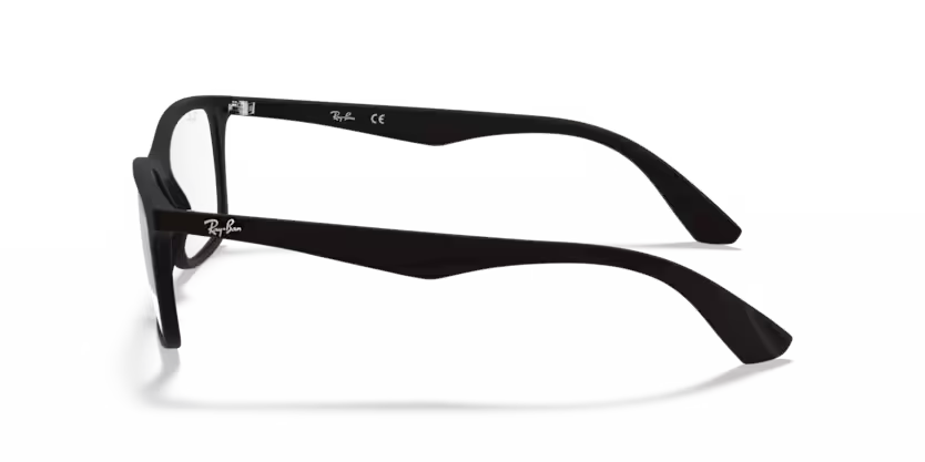 Left view of rayban optics frame #color_matte black