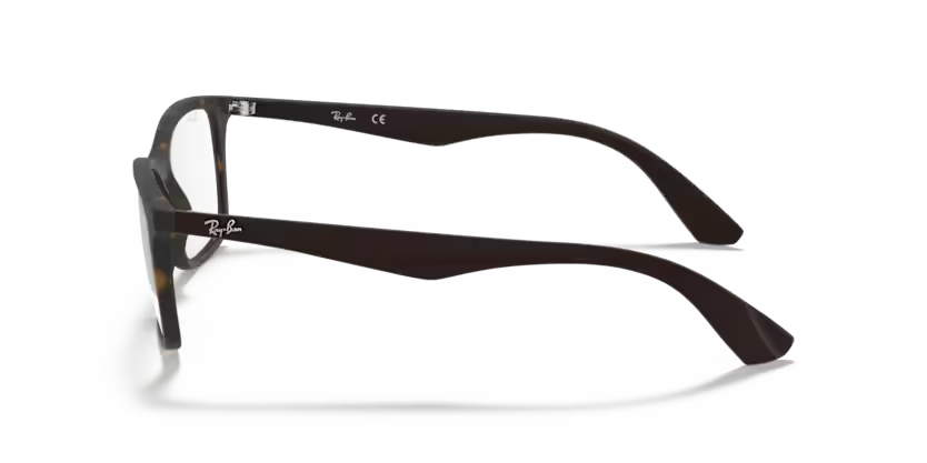Left view of rayban optics frame #color_matte havana
