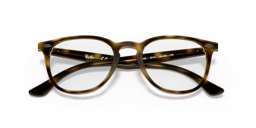 Folded view of rayban optics frame #color_havana