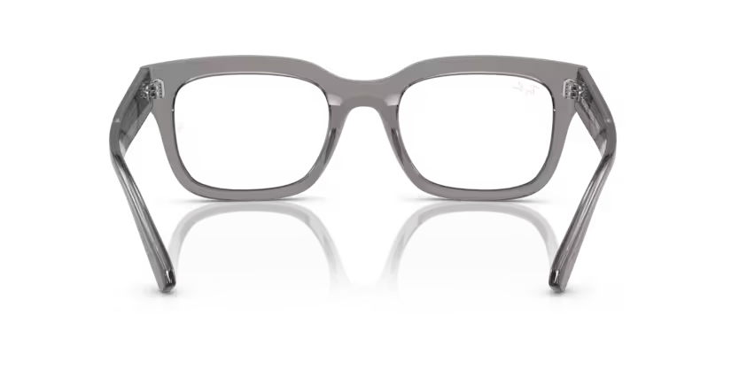 Back view of rayban chad optics frame #color_transparent grey