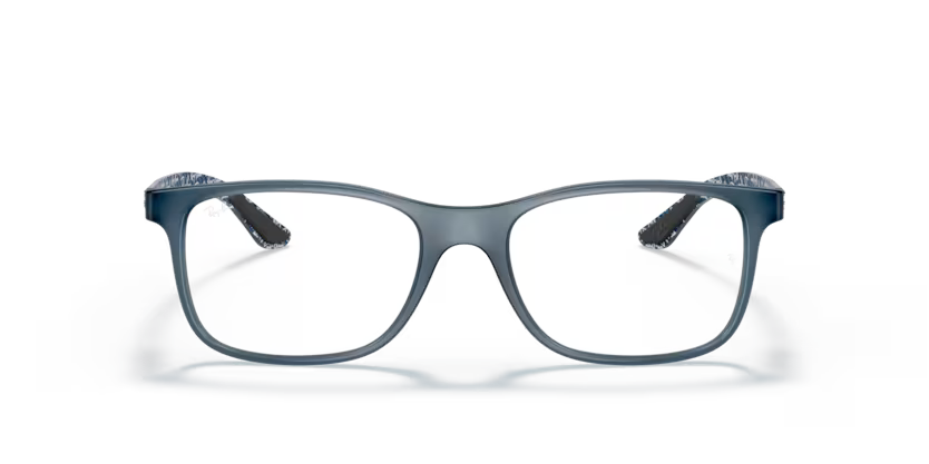 Front view of rayban optics frame #color_matte blue