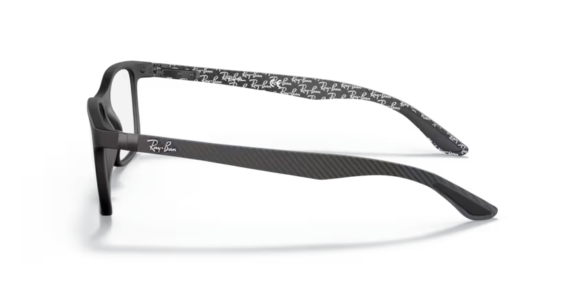 Left view of rayban optics frame #color_matte black