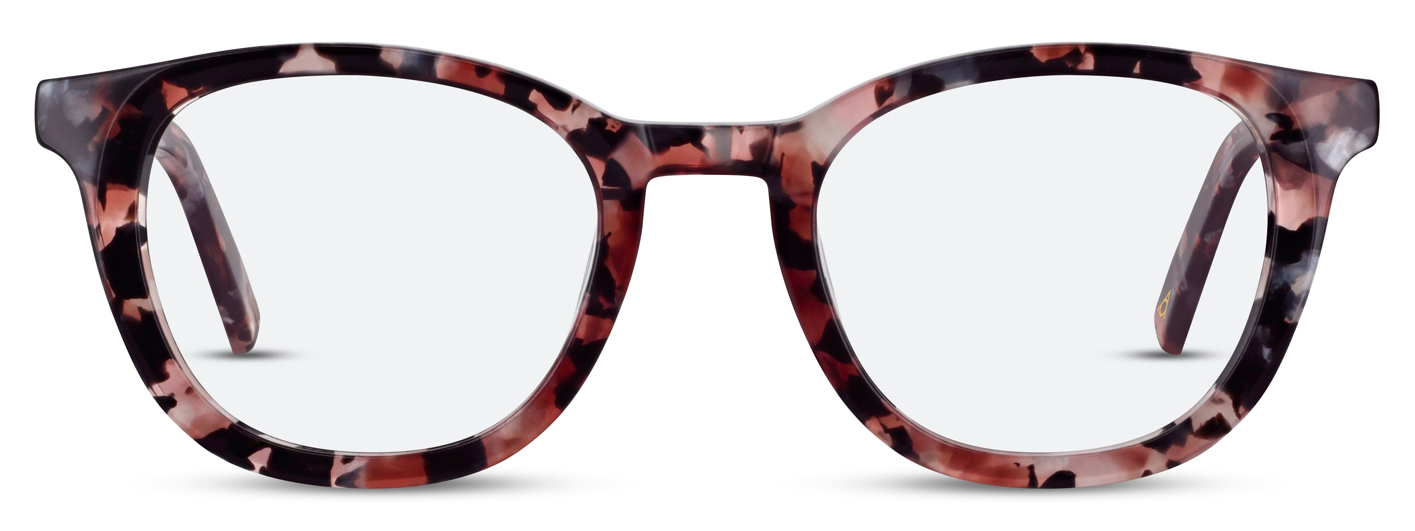 Front view of Arhlo frame ARH003#color_C1 Polished Nude Marble