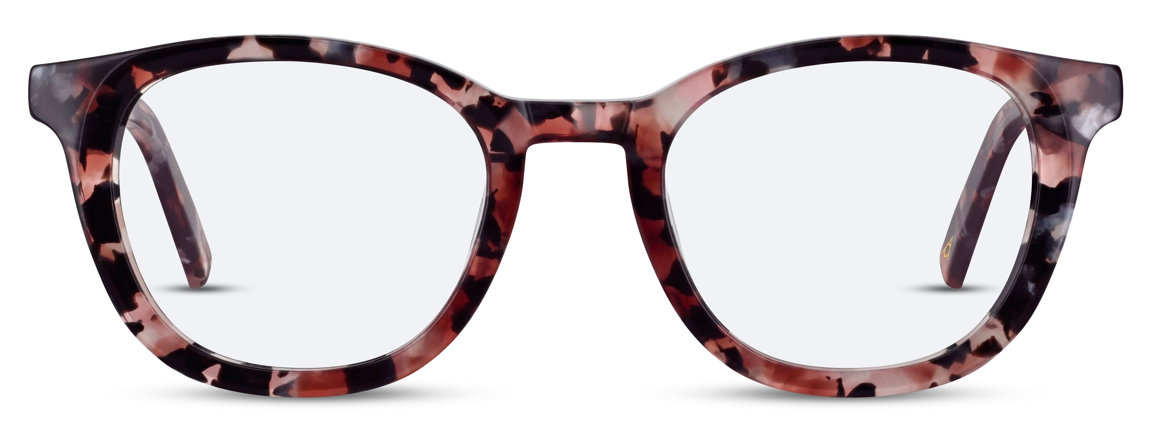 Front view of Arhlo frame ARH003#color_C1 Polished Nude Marble