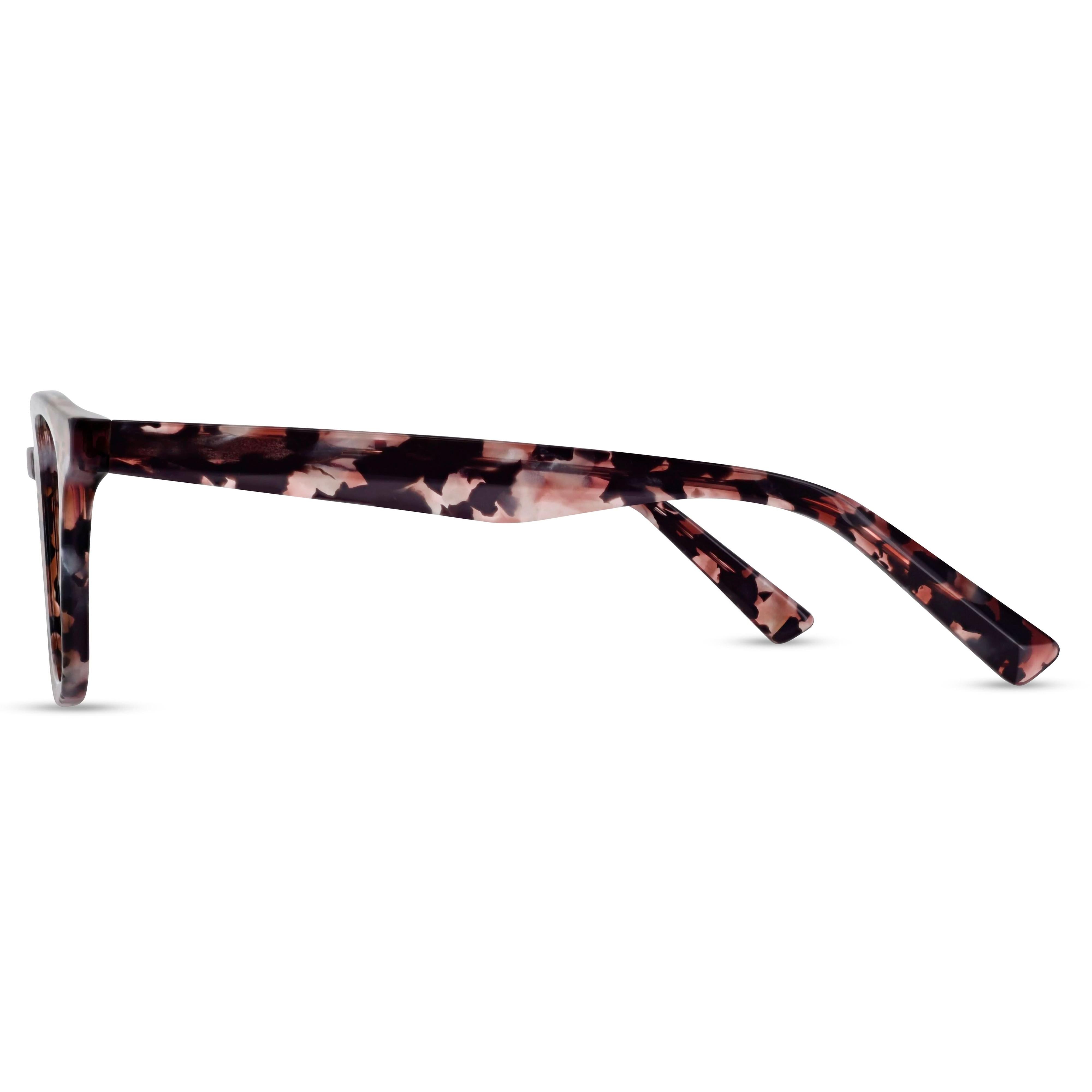 Angled view of Arhlo frame ARH003#color_C1 Polished Nude Marble