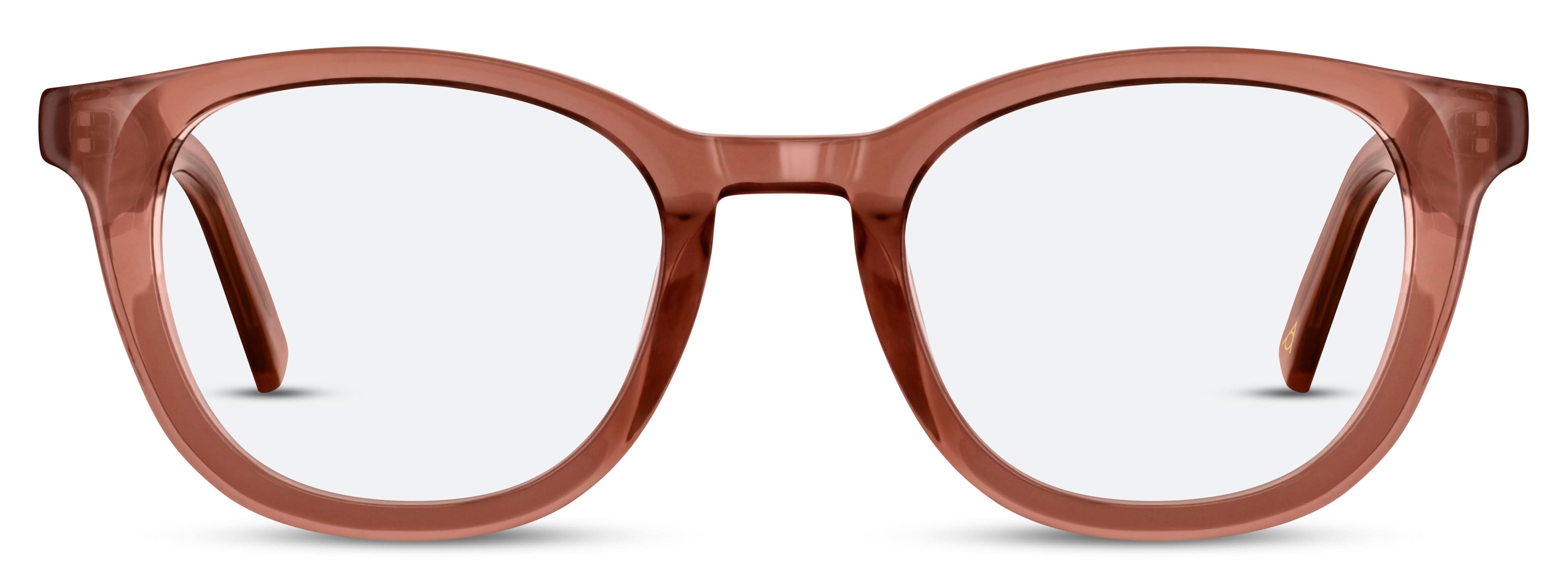 Front view of Arhlo frame ARH003#color_C2 Pink Crystal