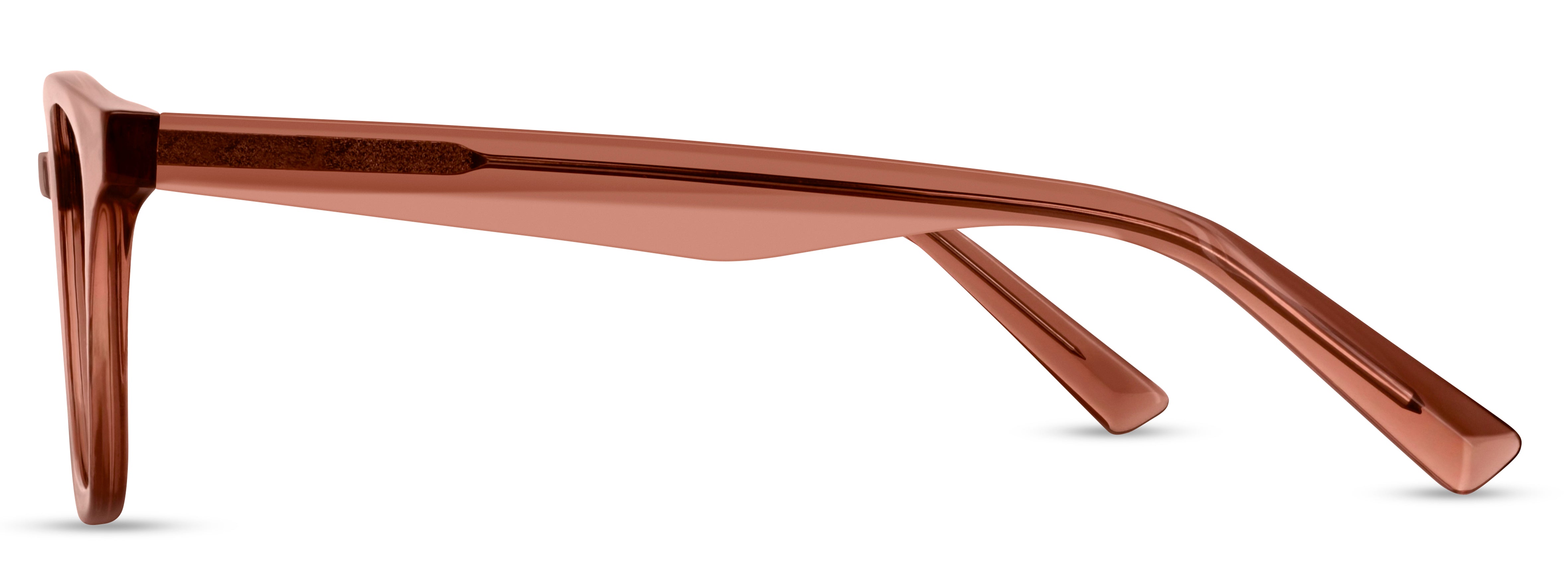 Angled view of Arhlo frame ARH003#color_C2 Pink Crystal