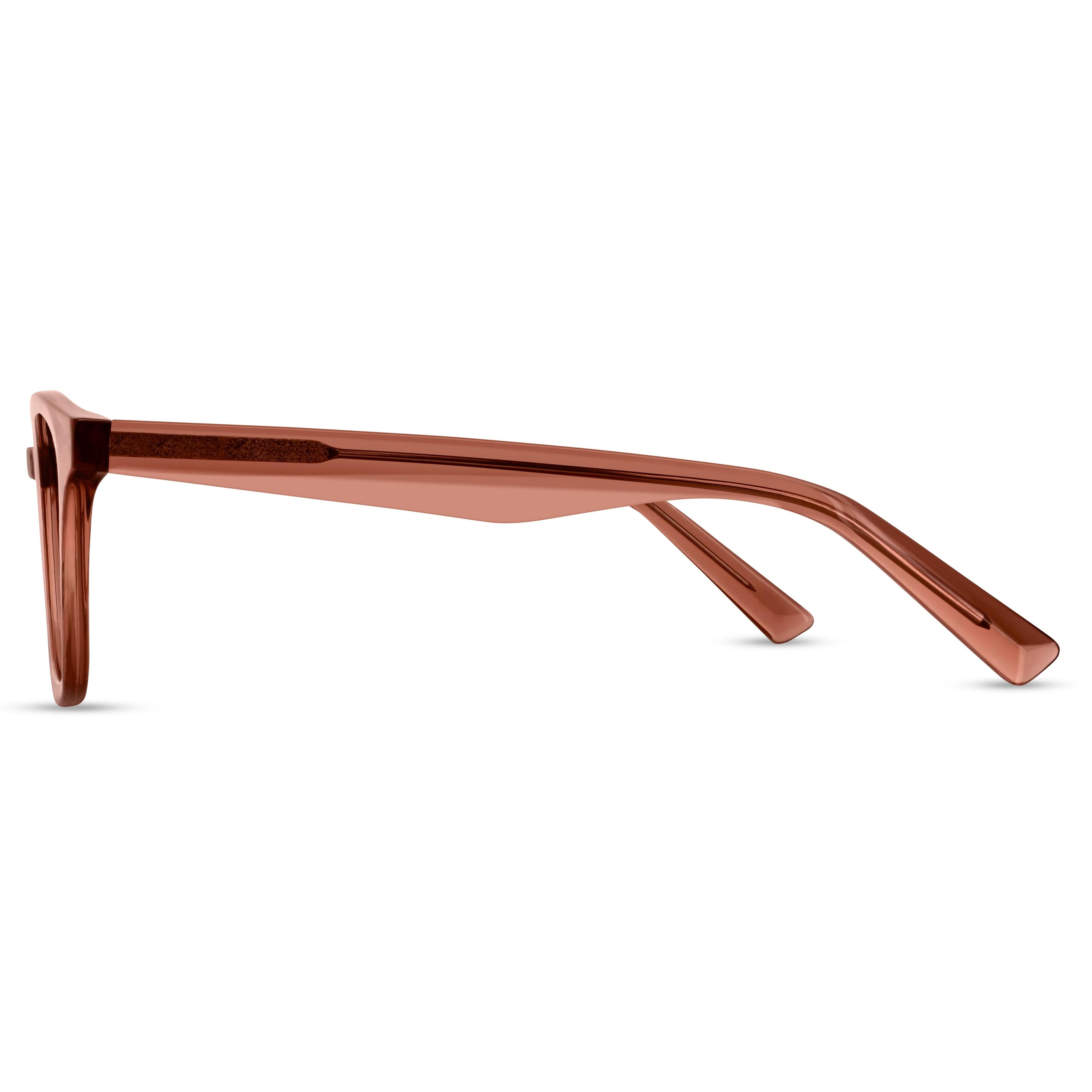 Angled view of Arhlo frame ARH003#color_C2 Pink Crystal