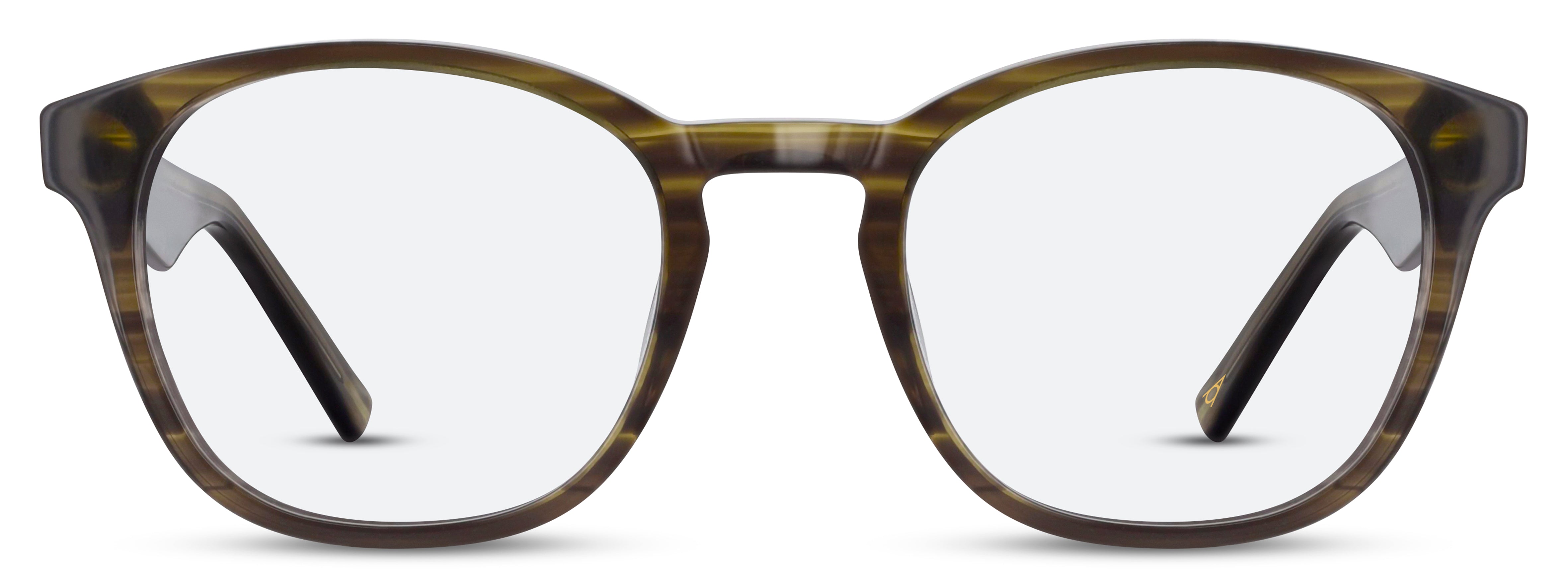 Front view of Arhlo frame ARH006#color_C1 Polished Green