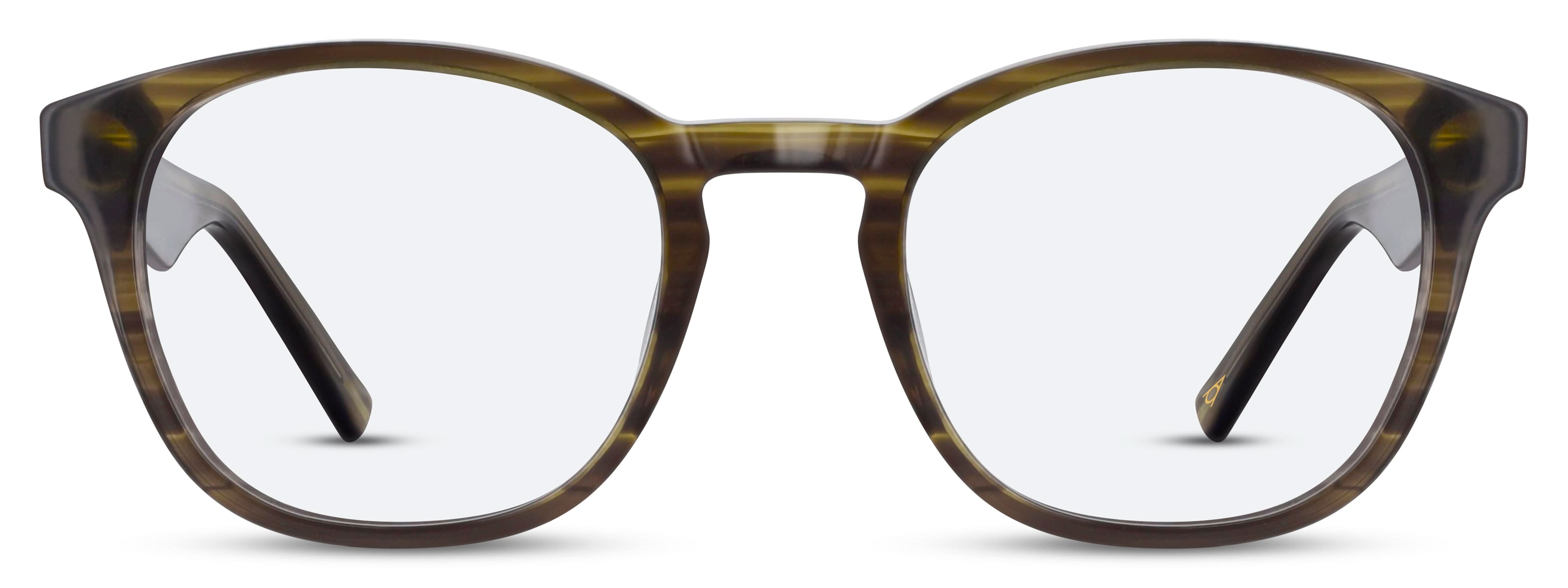 Front view of Arhlo frame ARH006#color_C1 Polished Green