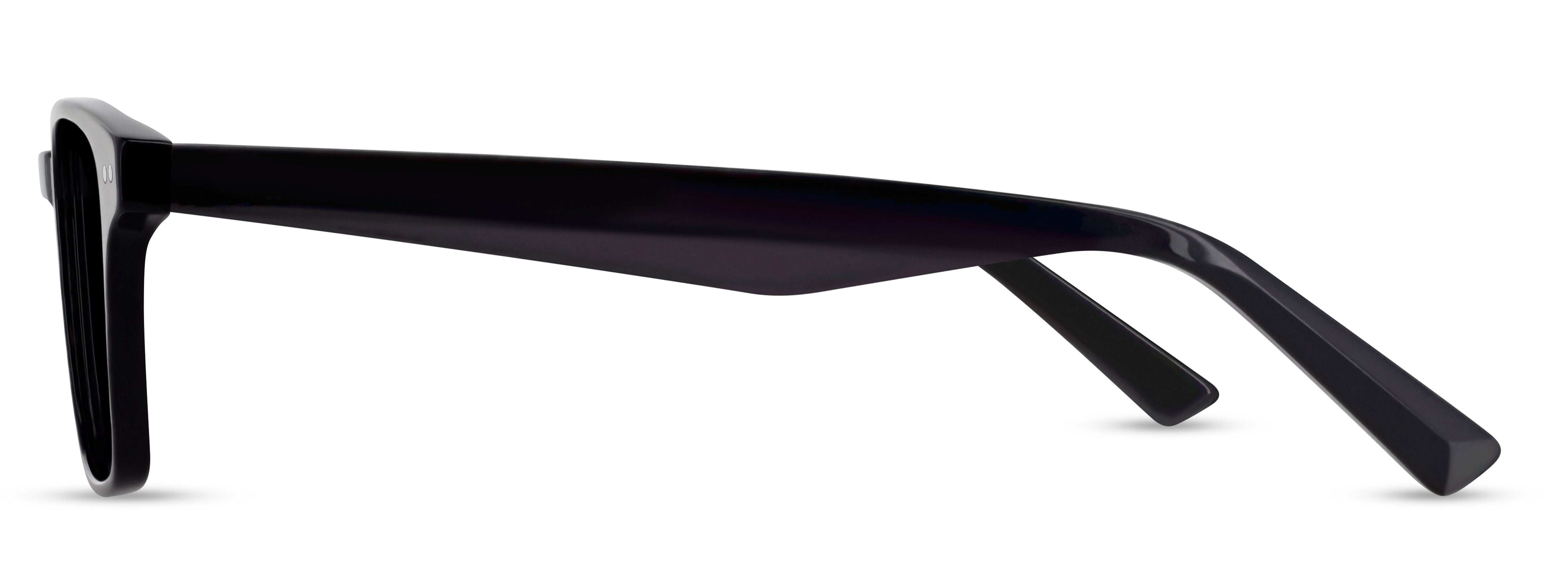 Angled view of Arhlo frame ARH008#color_C1 Polished Black