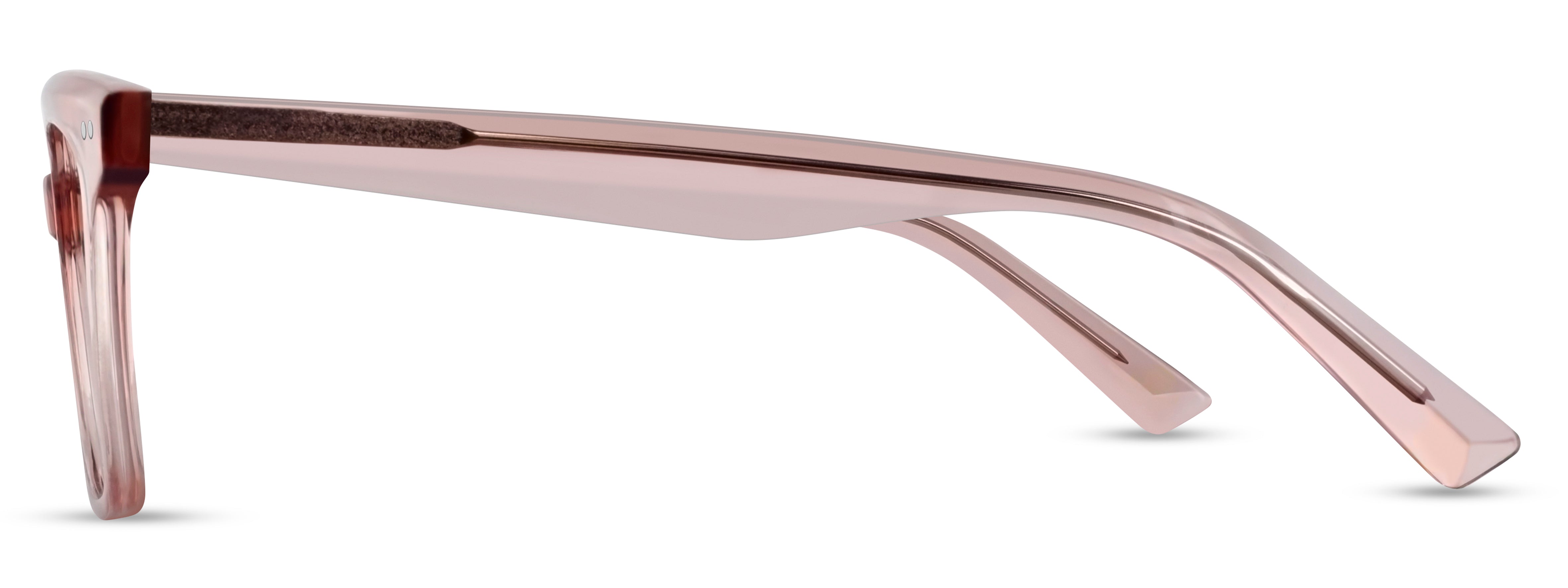 Angled view of Arhlo frame ARH015#color_C2 Pink Crystal