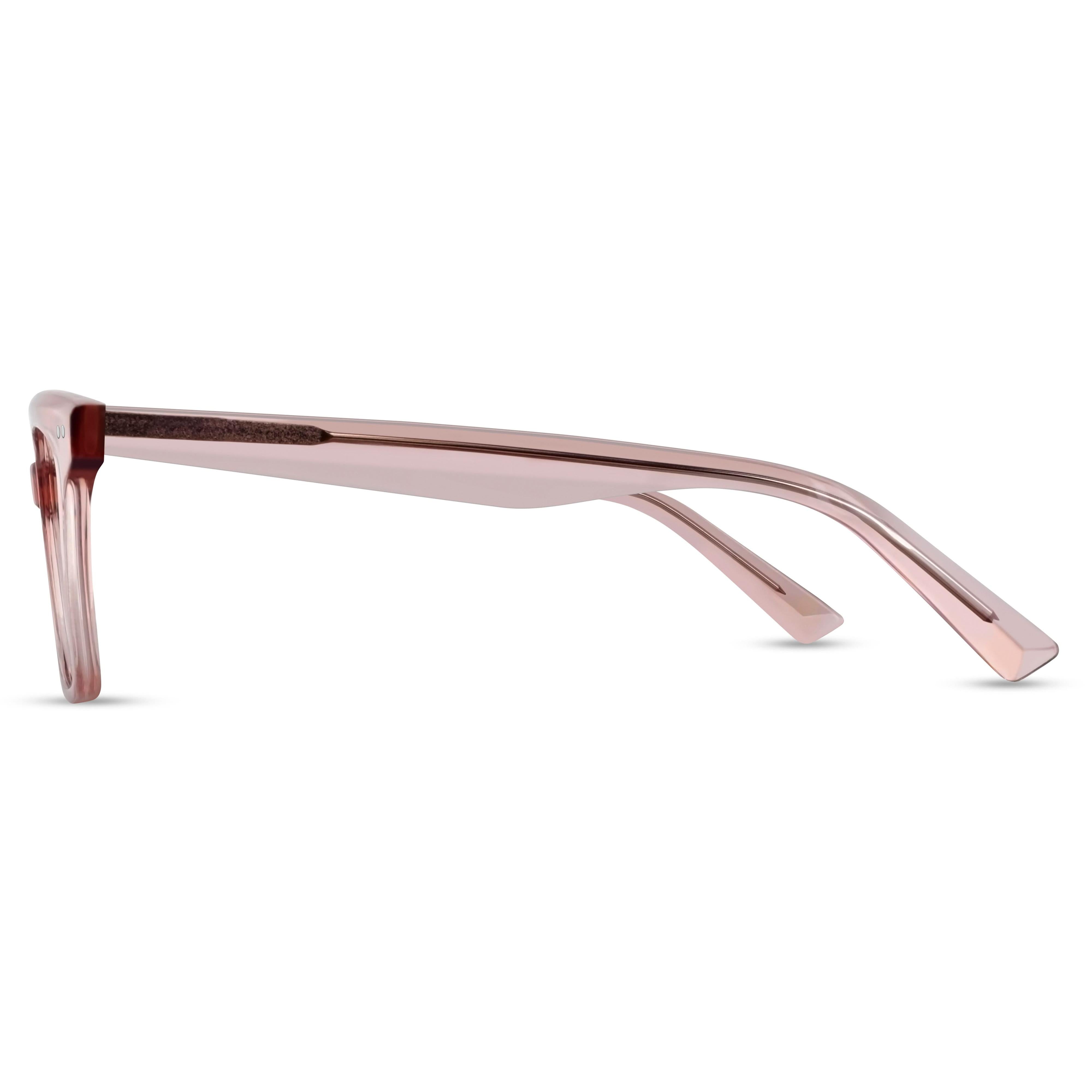 Angled view of Arhlo frame ARH015#color_C2 Pink Crystal