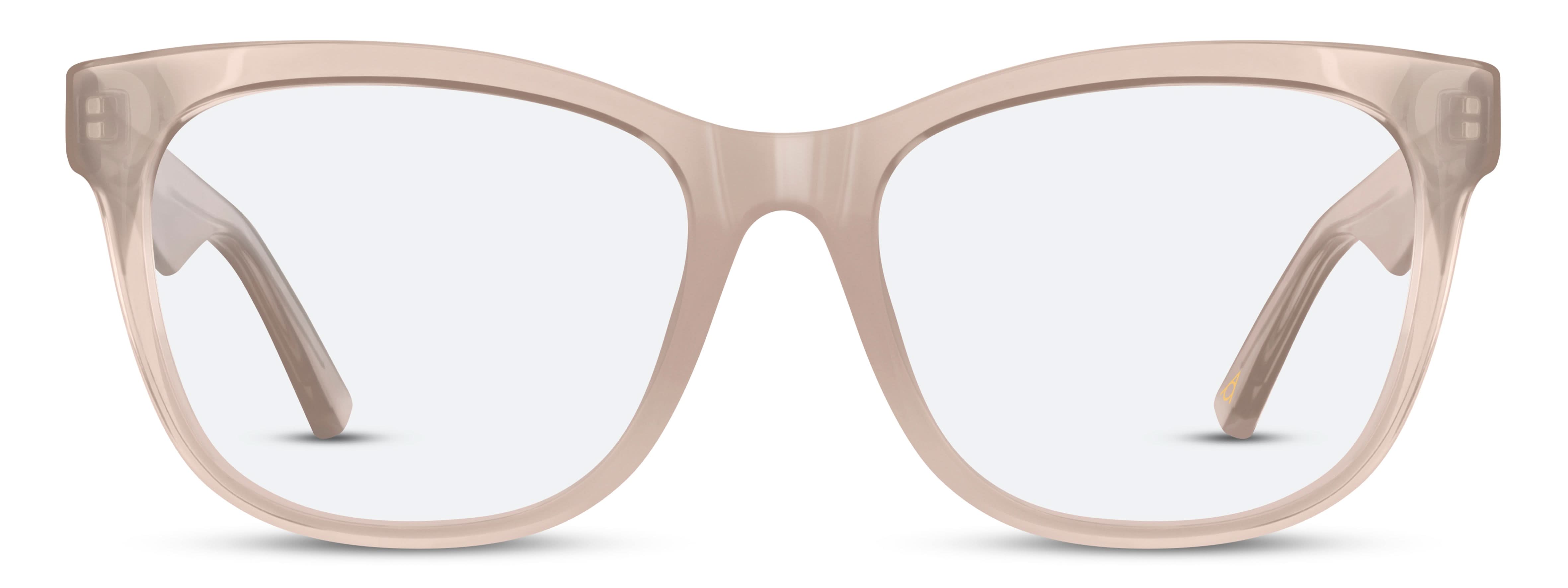 Front view of Arhlo frame ARH017#C2 Nude Pink