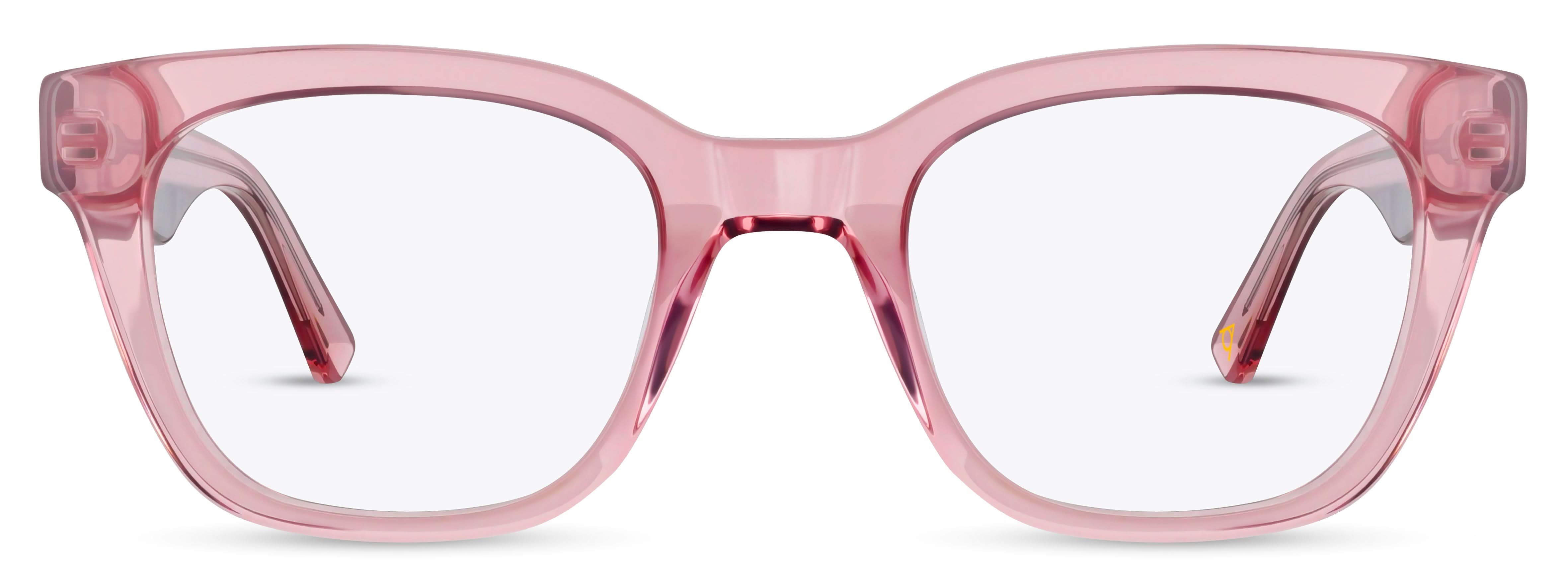 Front view of Arhlo frame ARH019#color_C2 Pink Crystal