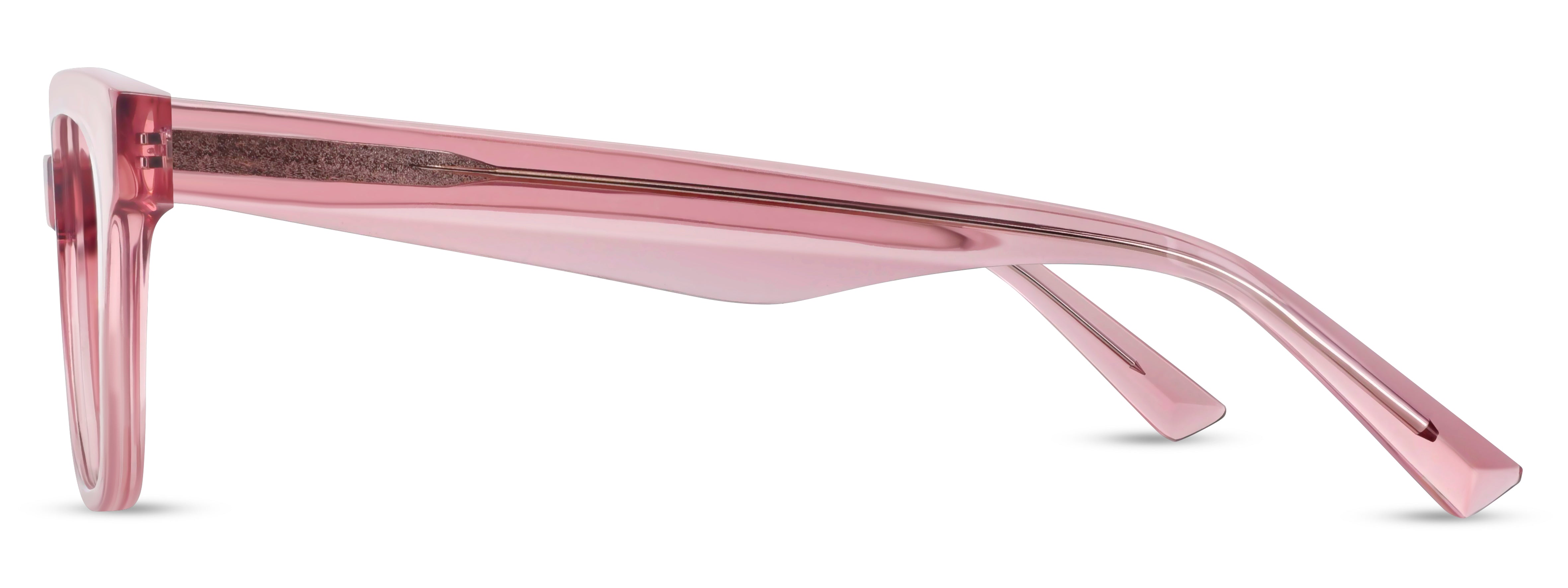 Angled view of Arhlo frame ARH019#color_C2 Pink Crystal