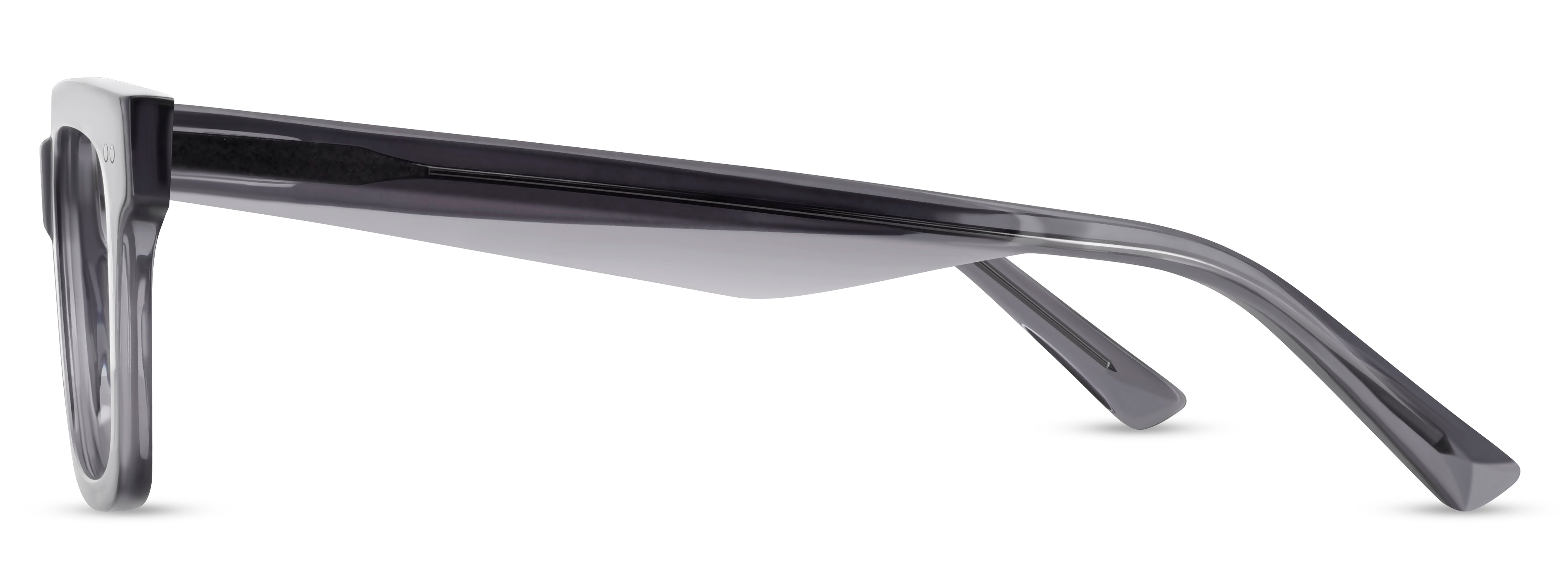 Angled view of Arhlo frame ARH023#color_C2 Grey Crystal