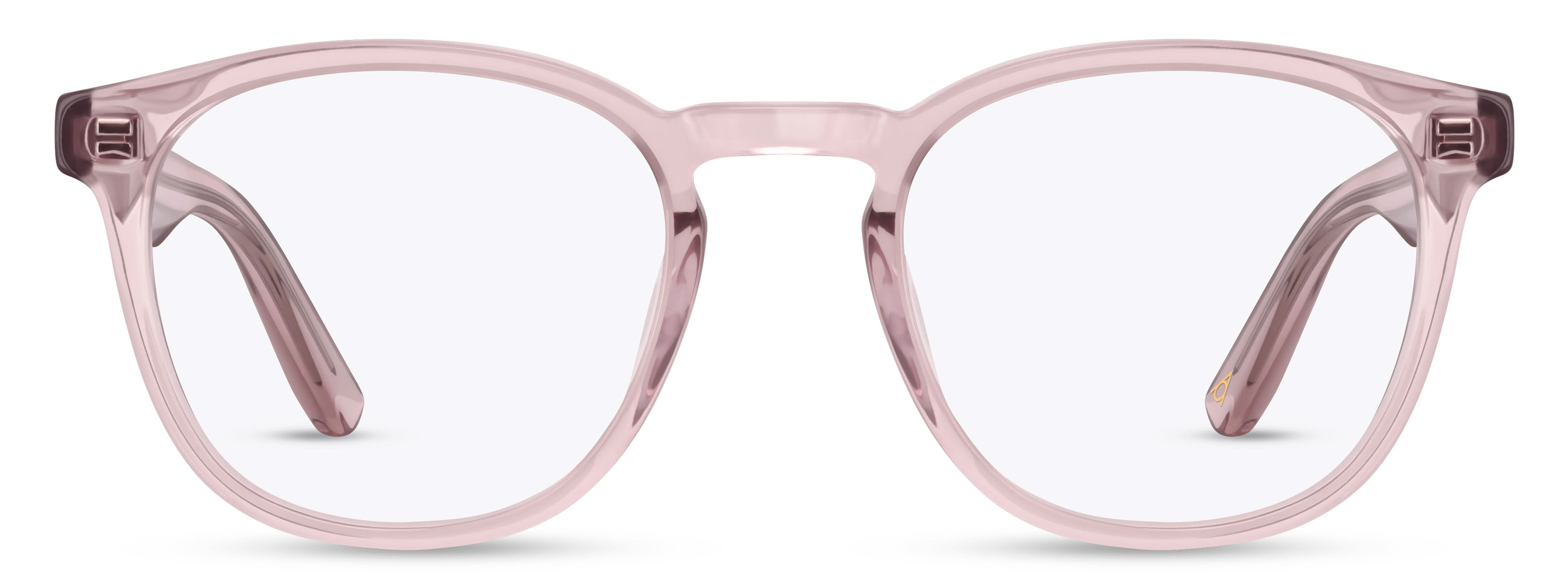 Front view of Arhlo frame ARH024#color_C2 Pink Crystal
