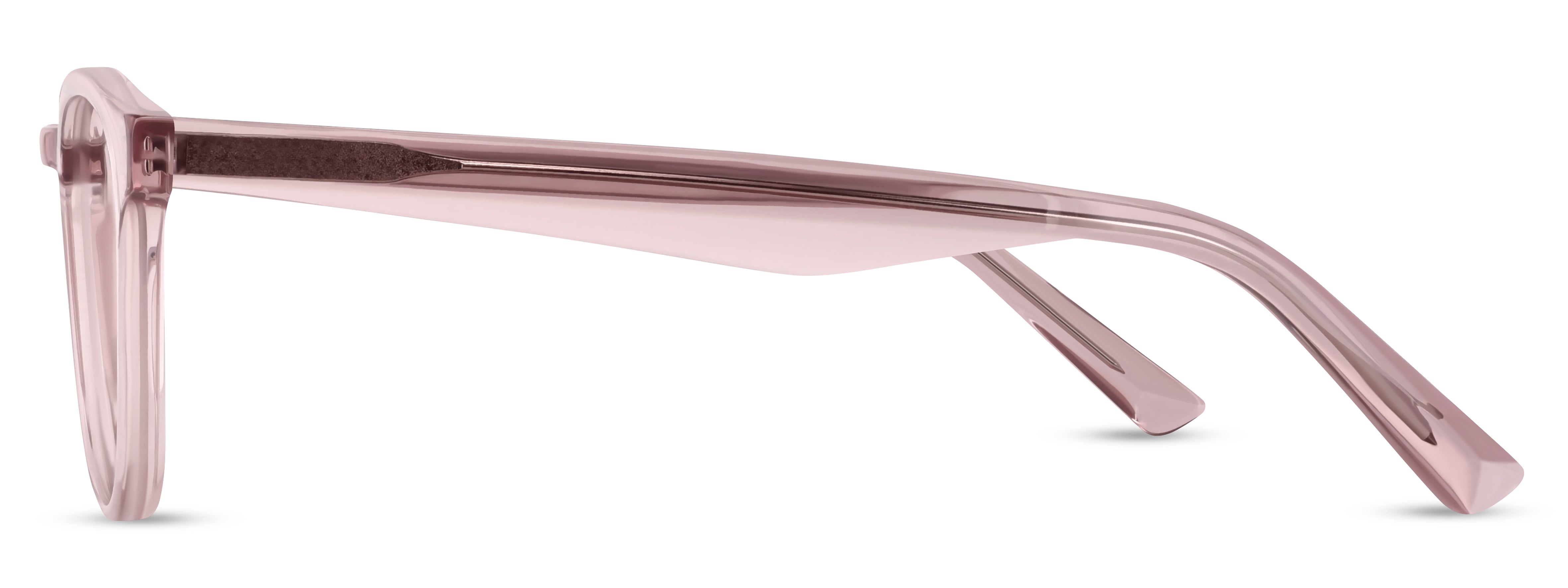 Angled view of Arhlo frame ARH024#color_C2 Pink Crystal