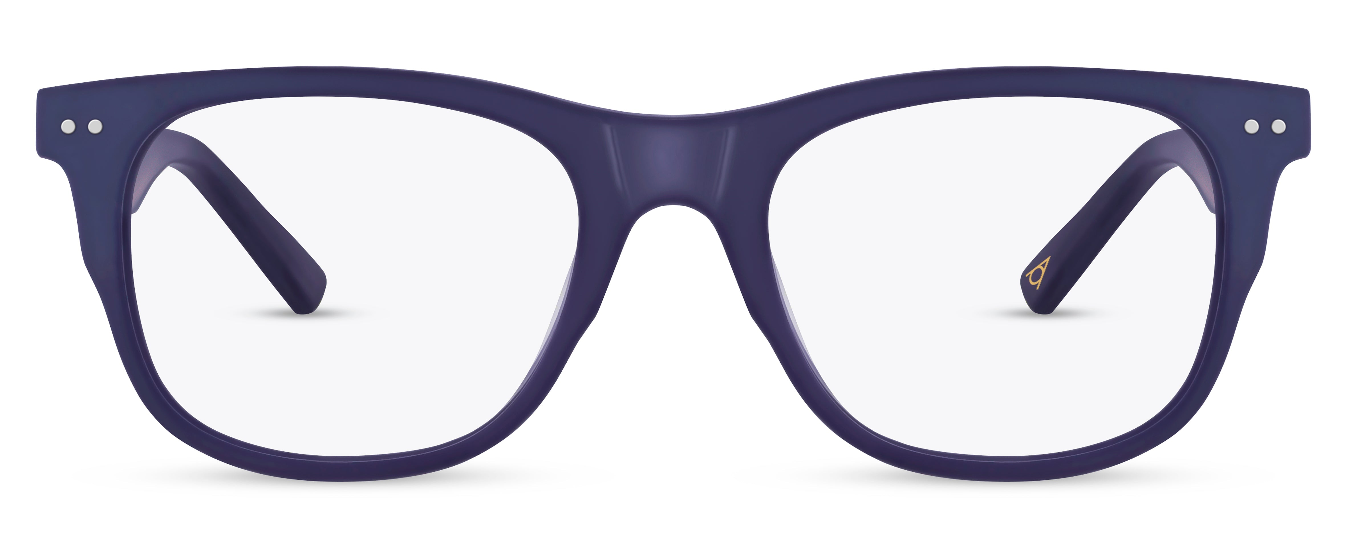 Front view of Arhlo frame ARH034#C2 Mat Navy