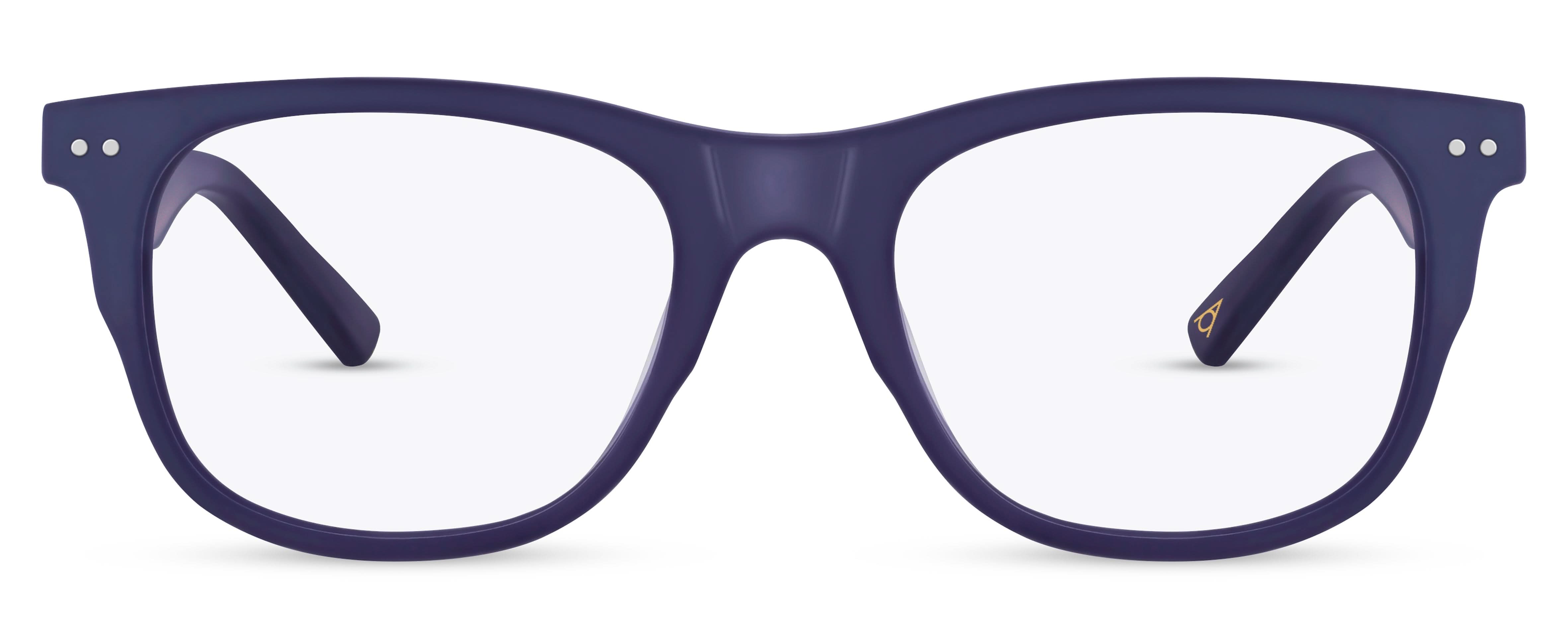 Front view of Arhlo frame ARH034#C2 Mat Navy