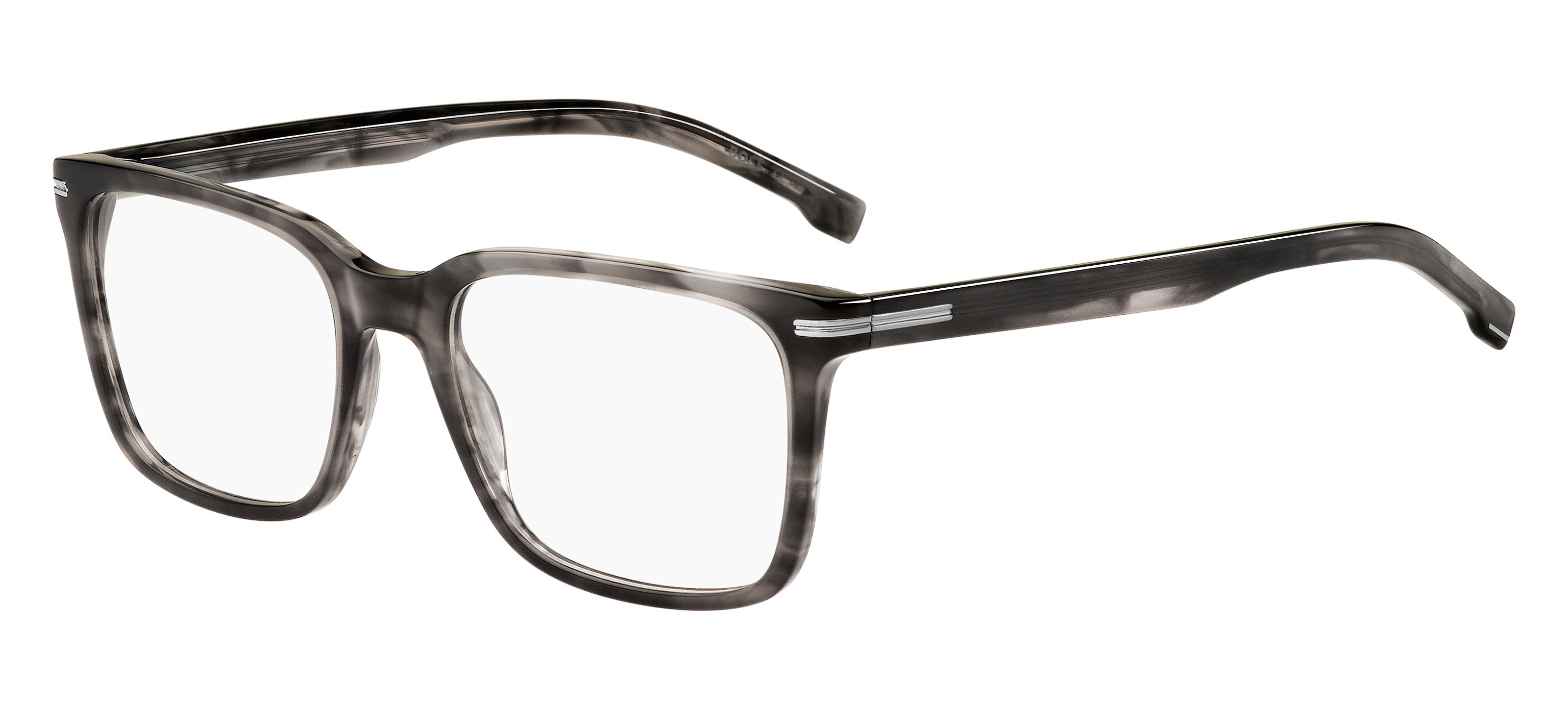 Left view of hugo boss 1602 frame #color_grey horn