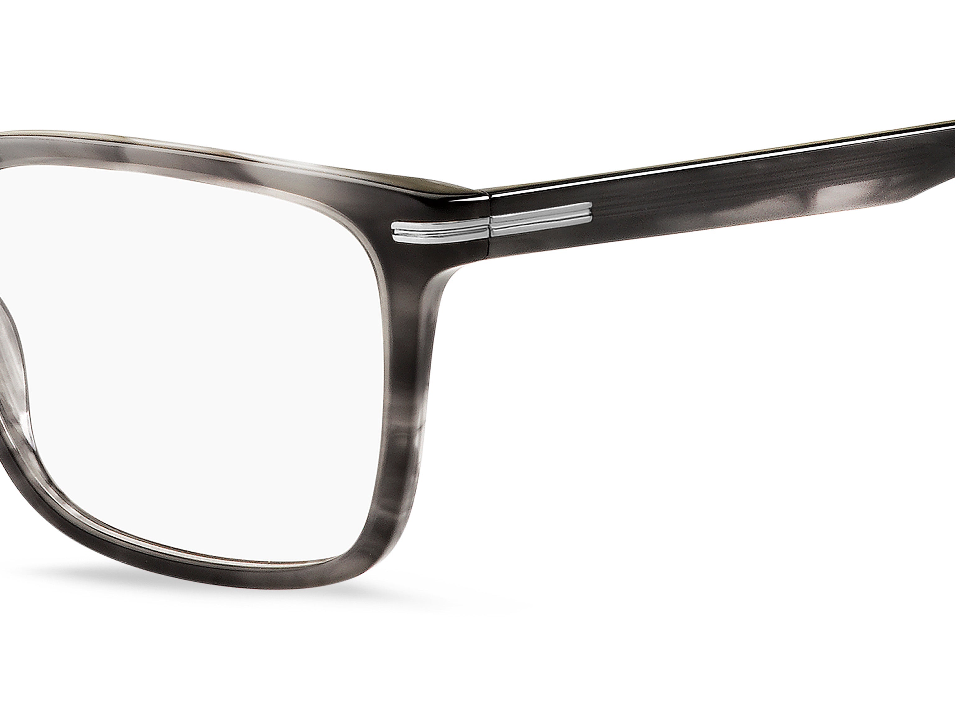 Back view of hugo boss 1602 frame #color_grey horn
