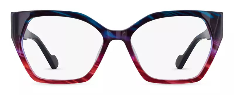 Front view of Cocoa Mint CM9149 #C2 Blue/Pink
