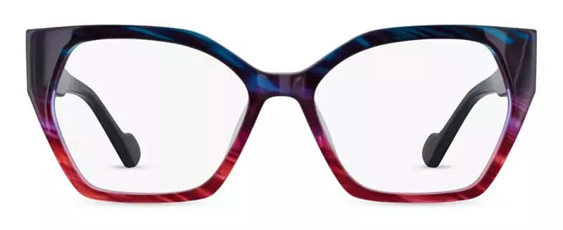 Front view of Cocoa Mint CM9149 #C2 Blue/Pink