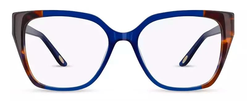 Front view of Cocoa Mint CM9198 #C2 Semi-Transparent Blue