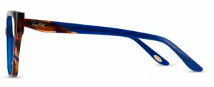 Side view of Cocoa Mint CM9198 #C2 Semi-Transparent Blue