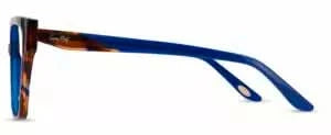 Side view of Cocoa Mint CM9198 #C2 Semi-Transparent Blue