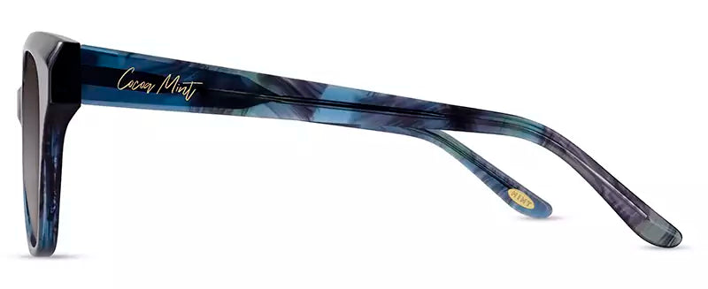 Side view of Cocoa Mint CMS2156 1#color_C1 Blue/Teal Marble