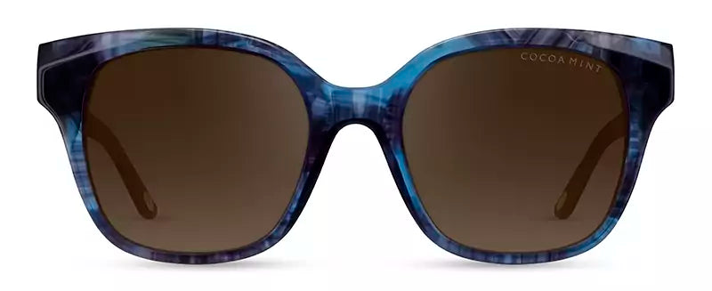 Front view of Cocoa Mint CMS2156 1#color_C1 Blue/Teal Marble
