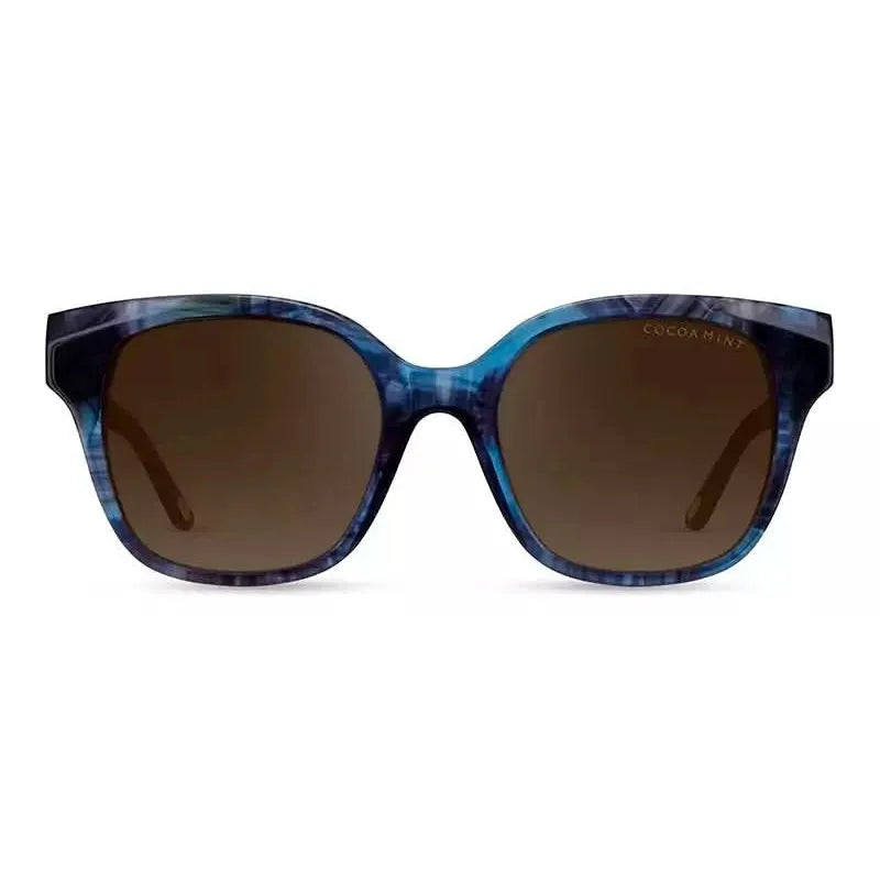 Front view of Cocoa Mint CMS2156 1#color_C1 Blue/Teal Marble
