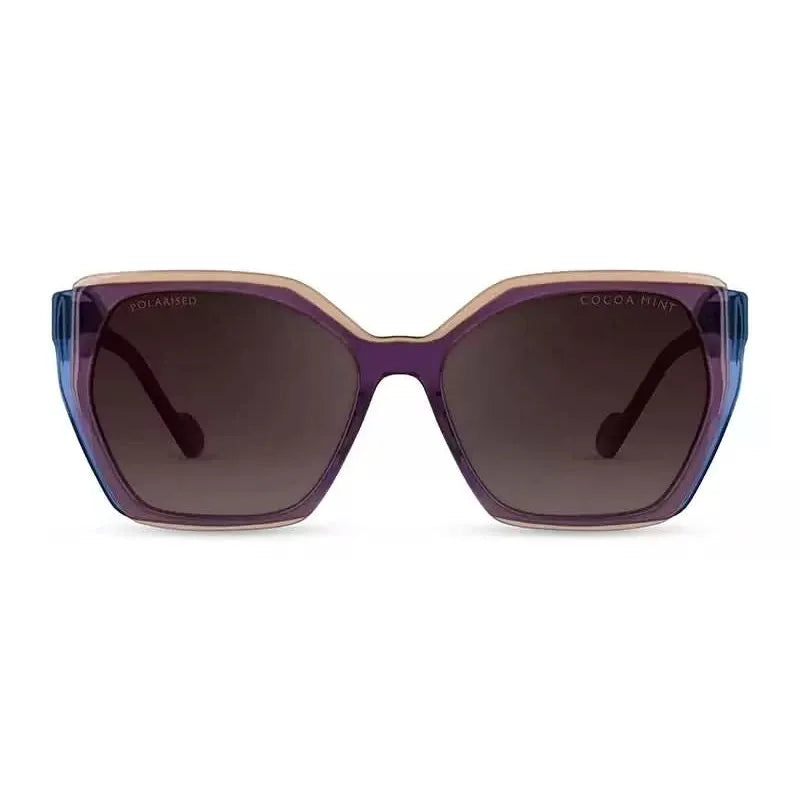 Front view of Cocoa Mint CMS2164 C1#Blue Brown Bilaminate