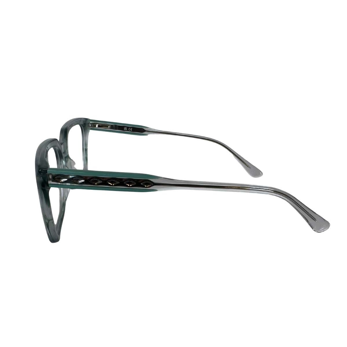 Front view of ELLISON #color_Transparent Green