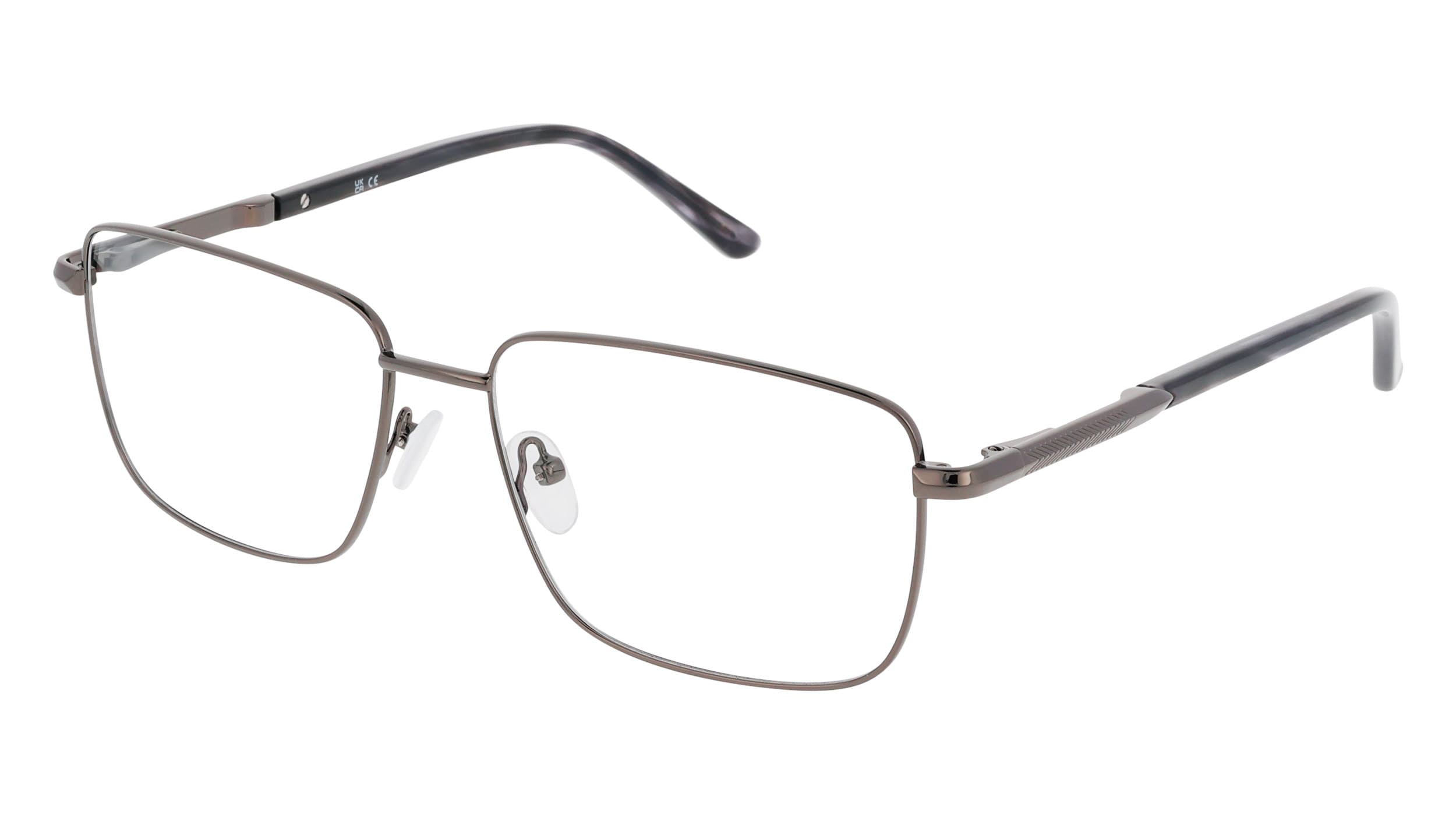Angled view of Duncan and Todd frame FIRHILL6017C2-shiny-gunmetal#color_shiny gunmetal