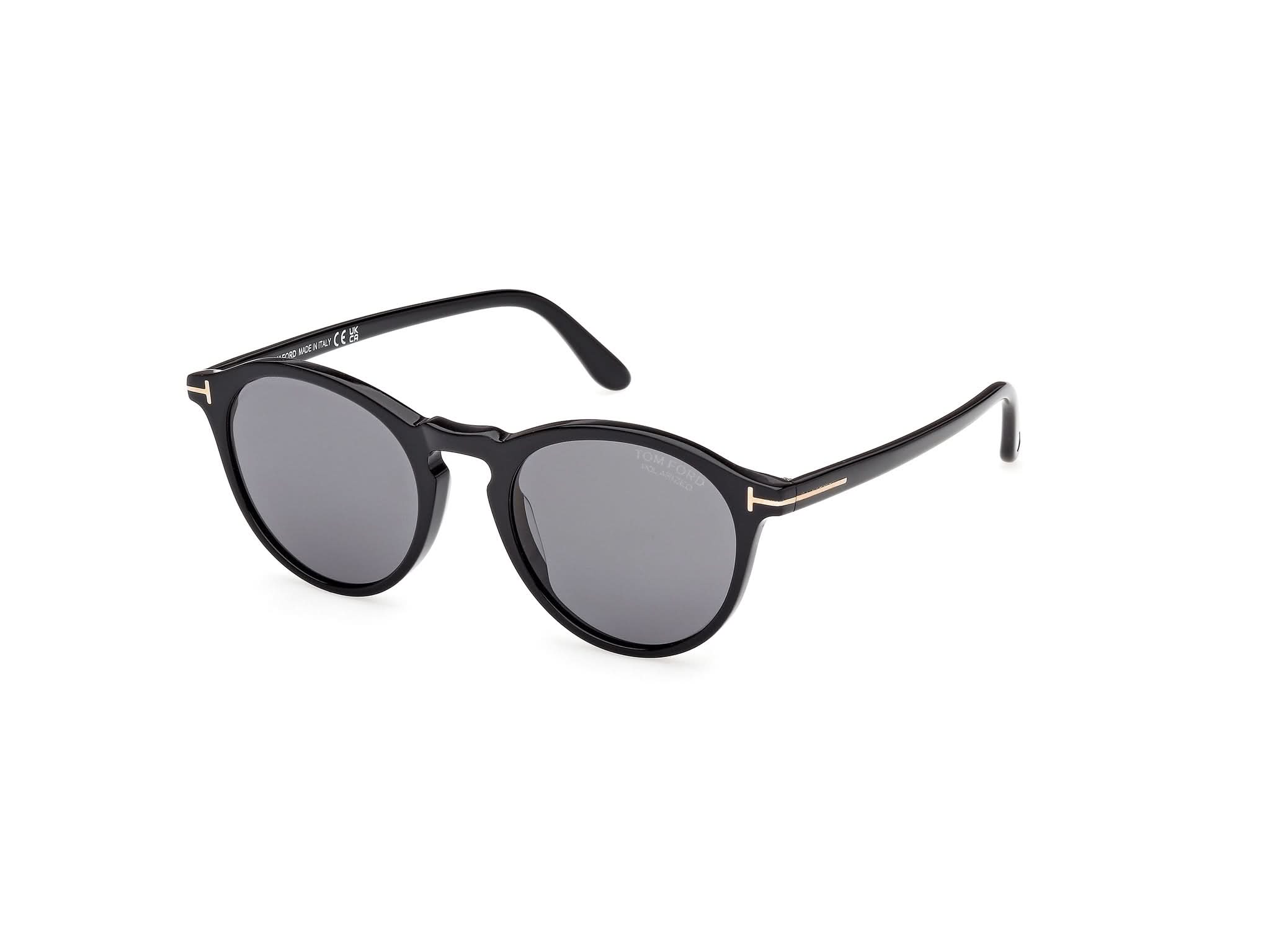 Side Front view of Tom Ford Aurele 1#color_Shiny Back