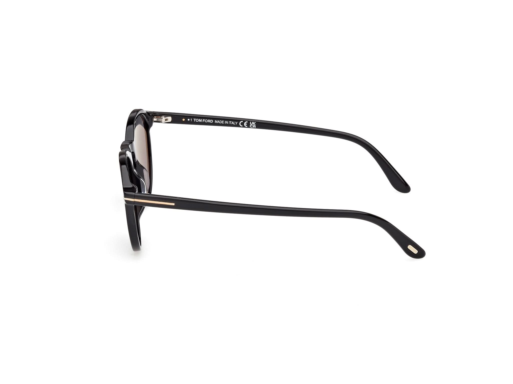 Side View of Tom Ford Aurele 1#color_Shiny Back
