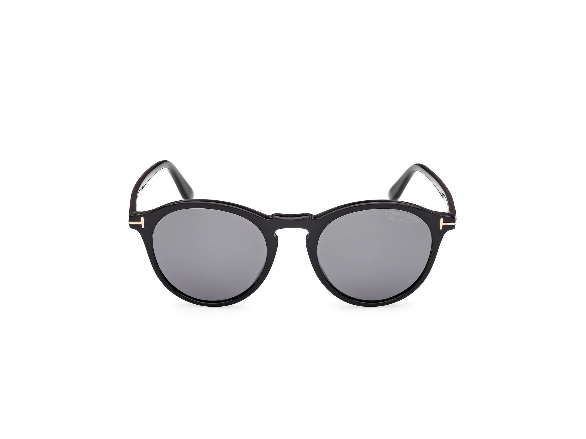 Front view of Tom Ford Aurele 1#color_Shiny Back