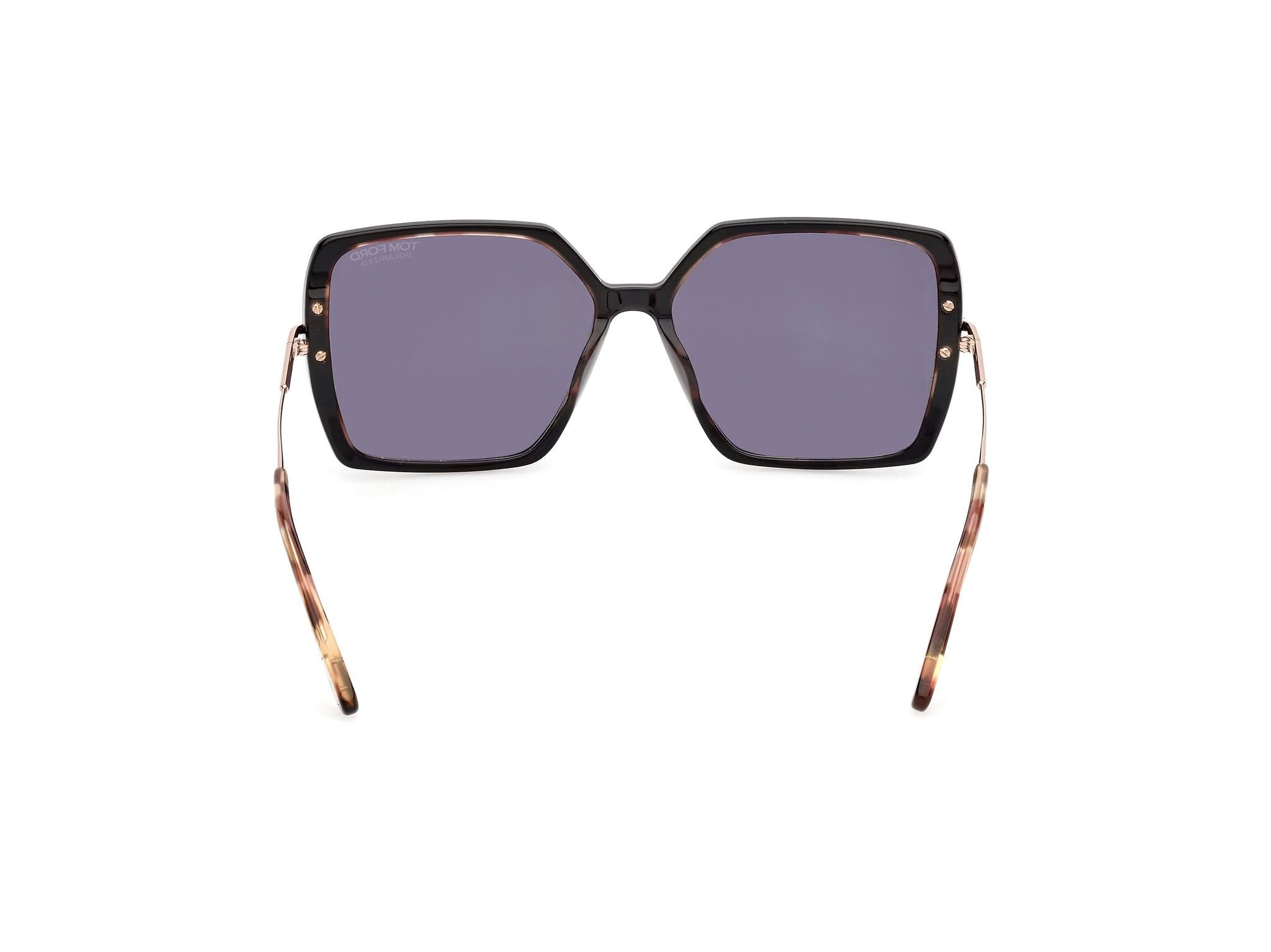 Back view of Tom Ford Joanna 1#color_Shiny Back and Havana