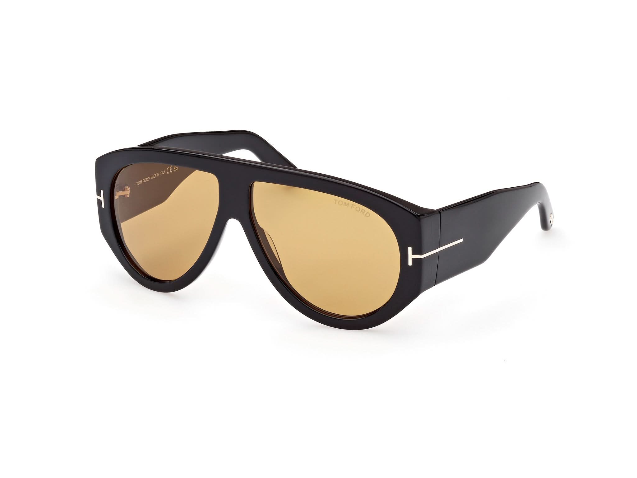 Side Front view of Tom Ford Bronson 1#color_Shiny Back