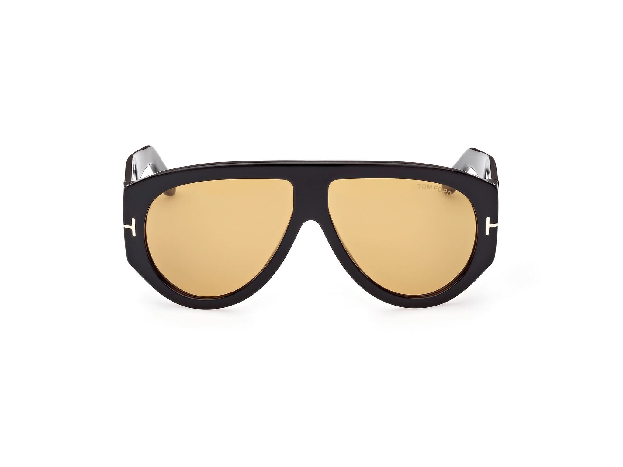 Front view of Tom Ford Bronson 1#color_Shiny Back