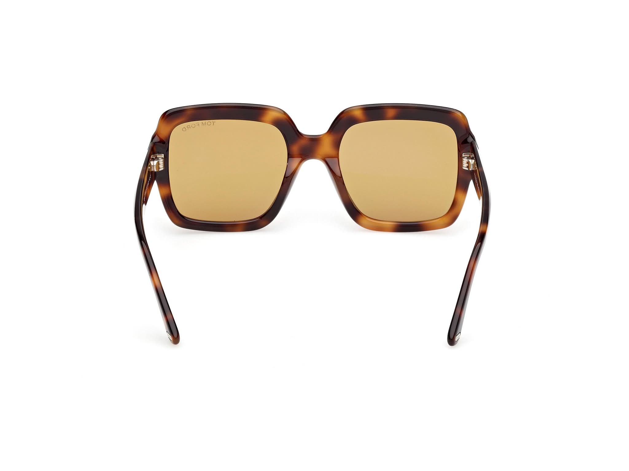 Back view of Tom Ford Kaya 1#color_Dark Havana