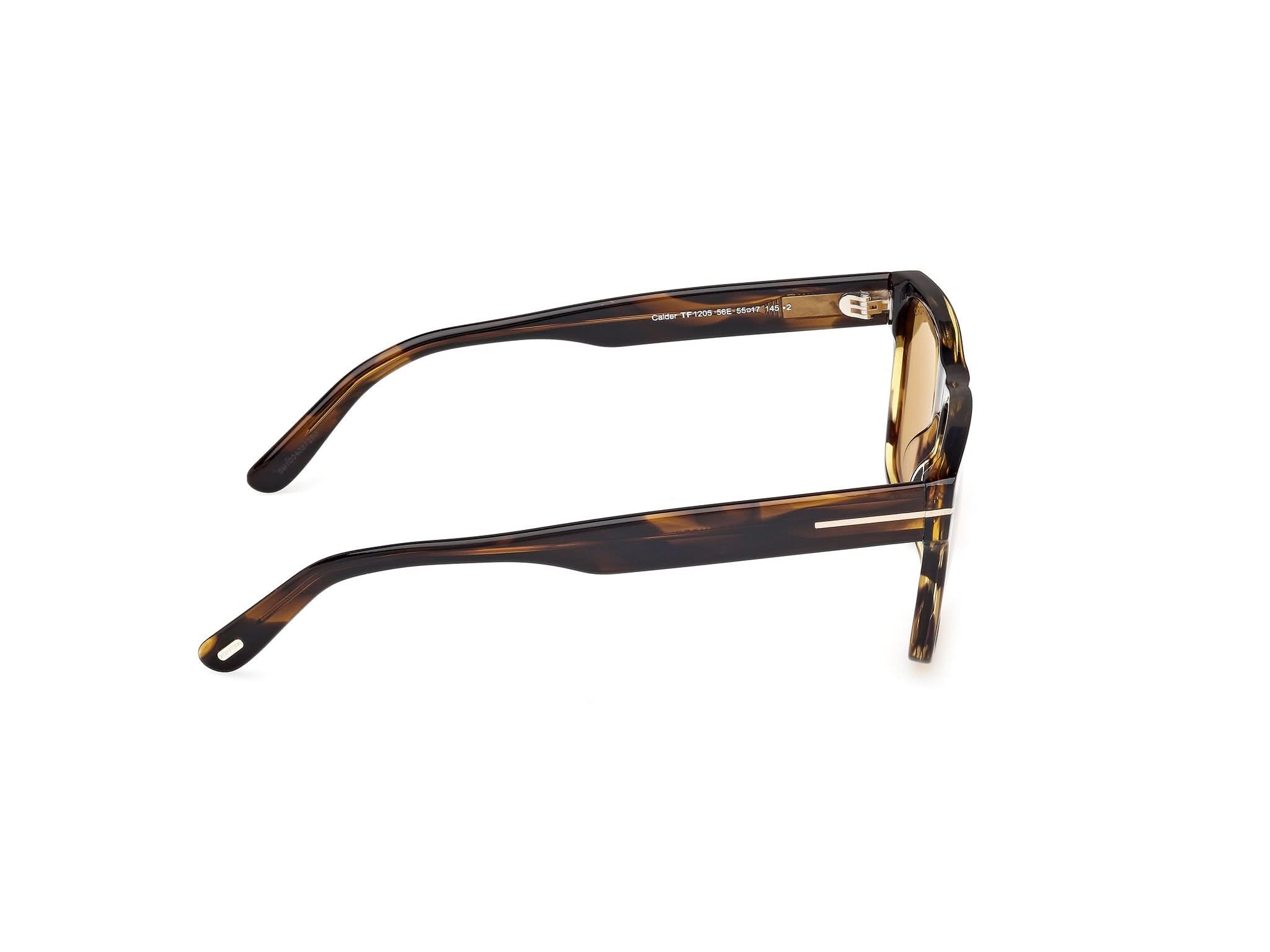 90 deg view of Tom Ford Calder 1#color_Coloured Havana