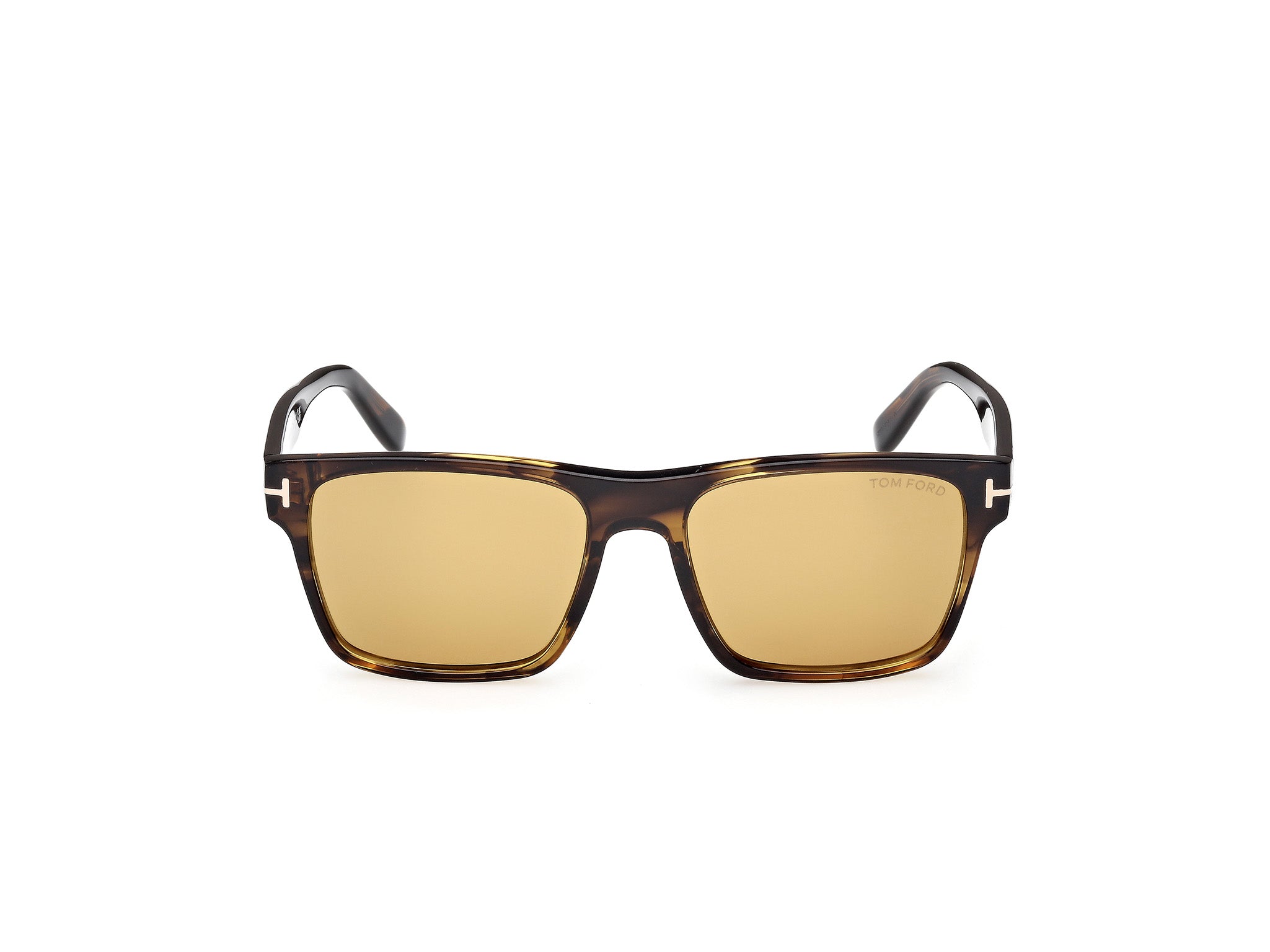Front view of Tom Ford Calder 1#color_Coloured Havana